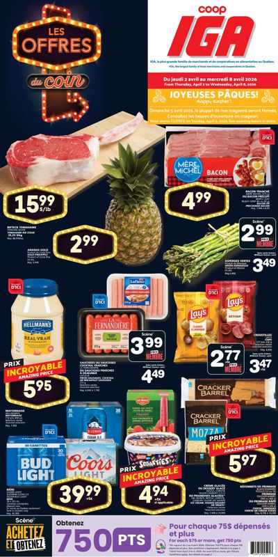 Coop IGA (QC) Flyer April 2 to 8