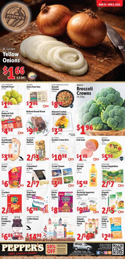 Pepper's Foods Flyer March 31 to April 6