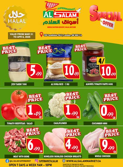 Al-Salam Supermarket Flyer March 31 to April 6