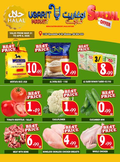 Ugarit Market Flyer March 31 to April 6