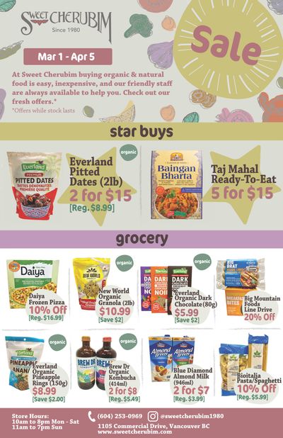 Sweet Cherubim Flyer March 1 to April 5