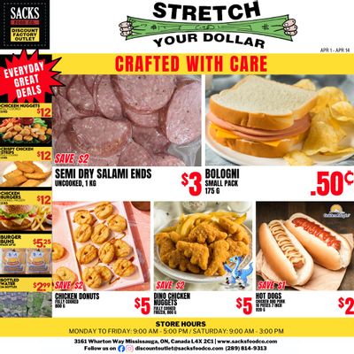 Sacks Food Co. Flyer April 1 to 14
