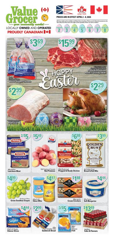 Value Grocer Flyer April 2 to 8