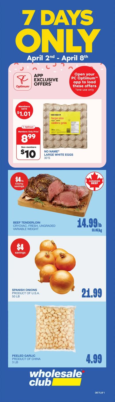 Wholesale Club (ON) Flyer April 2 to 22