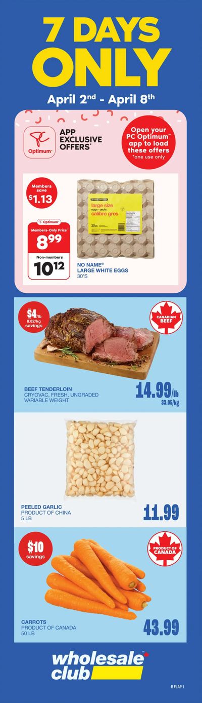 Wholesale Club (West) Flyer April 2 to 22