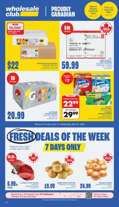 Wholesale Club (Atlantic) Flyer April 2 to 22