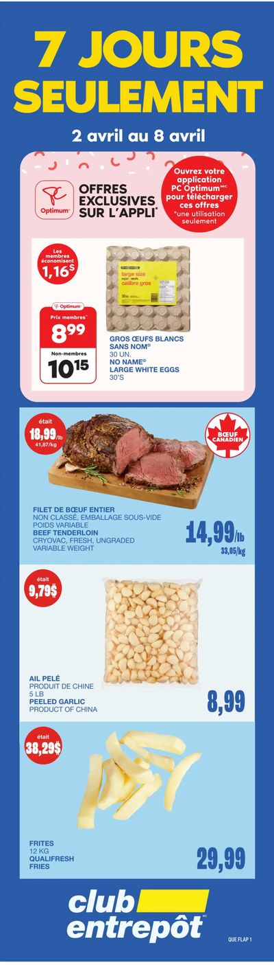 Wholesale Club (QC) Flyer April 2 to 22