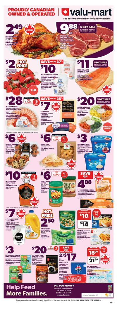 Valu-mart Flyer April 2 to 8
