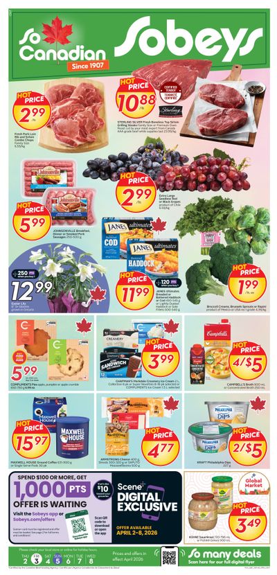 Sobeys (ON) Flyer April 2 to 8