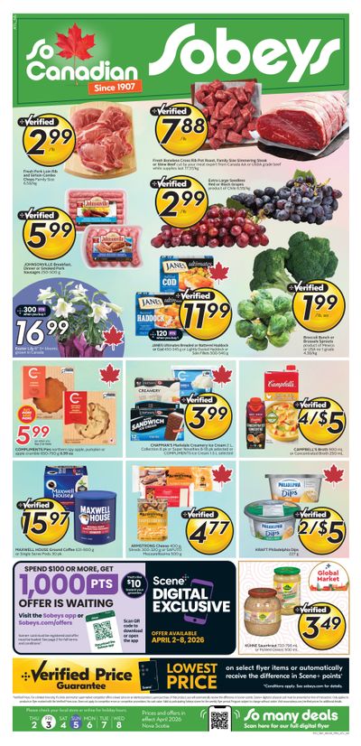 Sobeys (Atlantic) Flyer April 2 to 8