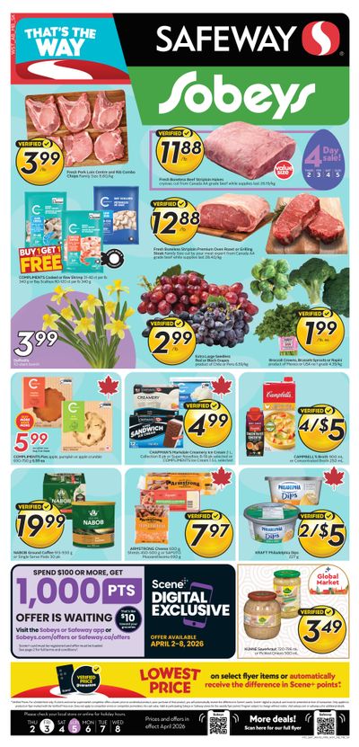Sobeys/Safeway (AB) Flyer April 2 to 8