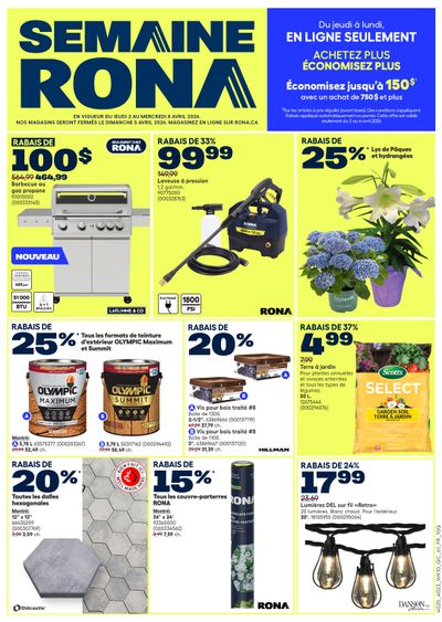 Rona & Rona+ (QC) Flyer April 2 to 8