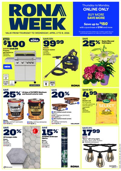 Rona & Rona+ (BC) Flyer April 2 to 8