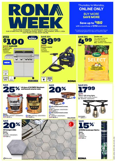 Rona & Rona+ (Atlantic) Flyer April 2 to 8