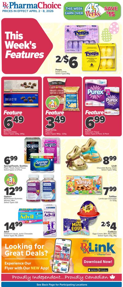 PharmaChoice (BC, AB, SK & MB) Flyer April 2 to 8