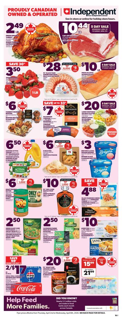 Independent Grocer (Atlantic) Flyer April 2 to 8