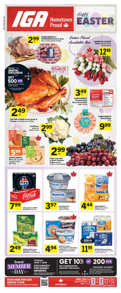 IGA (AB, BC) Flyer April 2 to 8