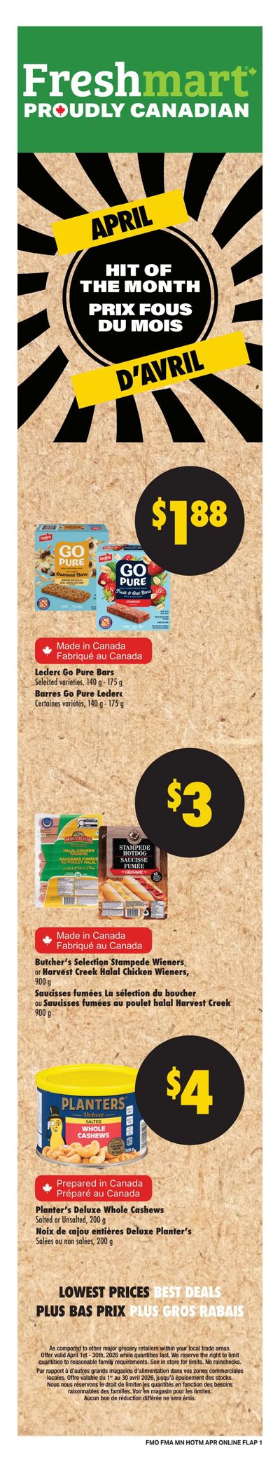 Freshmart (Atlantic) Flyer April 2 to 8