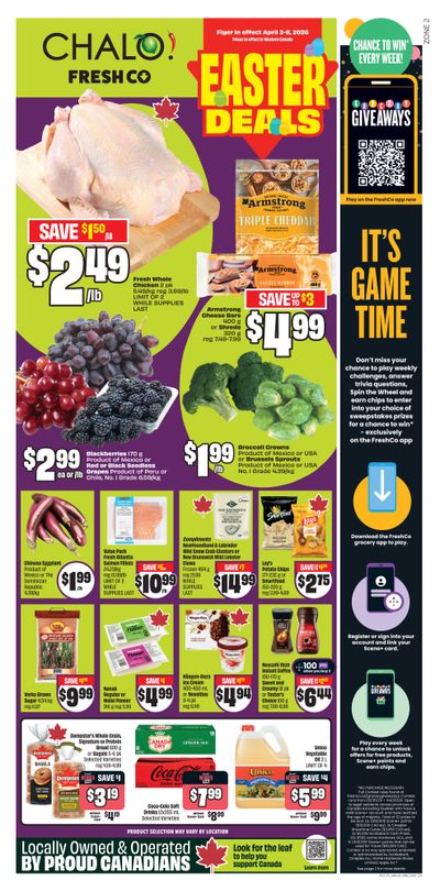 Chalo! FreshCo (West) Flyer April 2 to 8