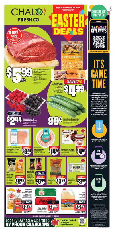 Chalo! FreshCo (ON) Flyer April 2 to 8