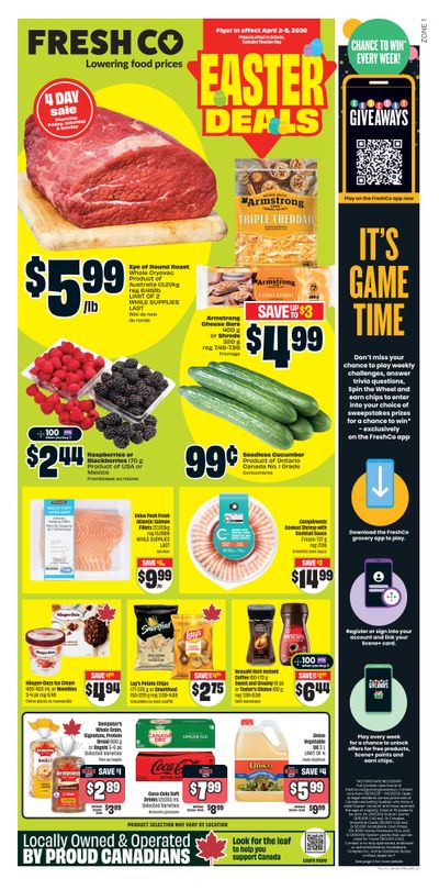 FreshCo (ON) Flyer April 2 to 8