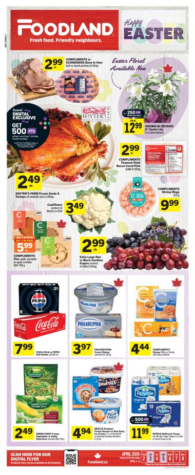 Foodland (ON) Flyer April 2 to 8
