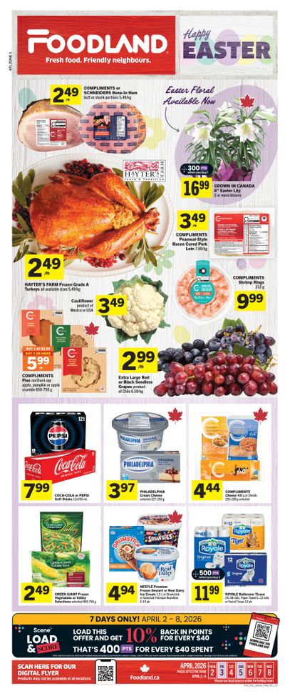 Foodland (Atlantic) Flyer April 2 to 8