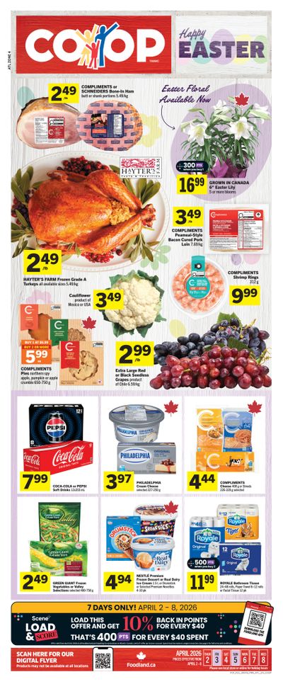 Foodland Co-op Flyer April 2 to 8