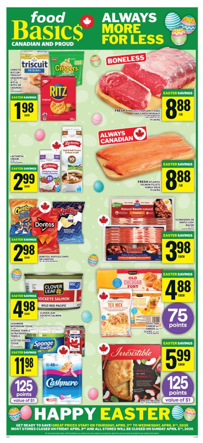 Food Basics Flyer April 2 to 8