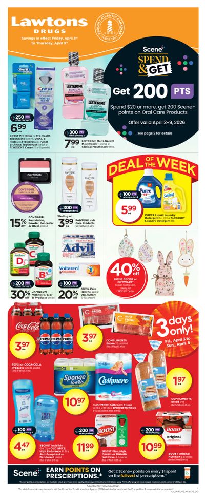 Lawtons Drugs (NS) Flyer April 3 to 9