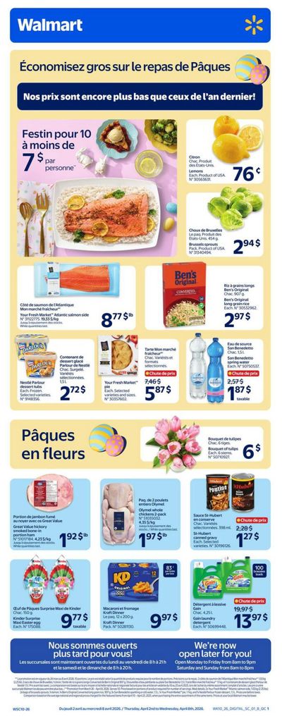 Walmart (QC) Flyer April 2 to 8