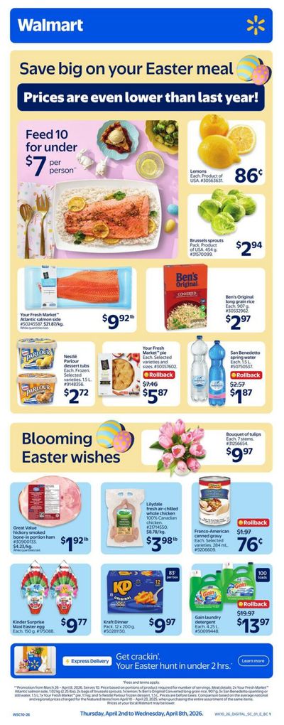 Walmart (West) Flyer April 2 to 8