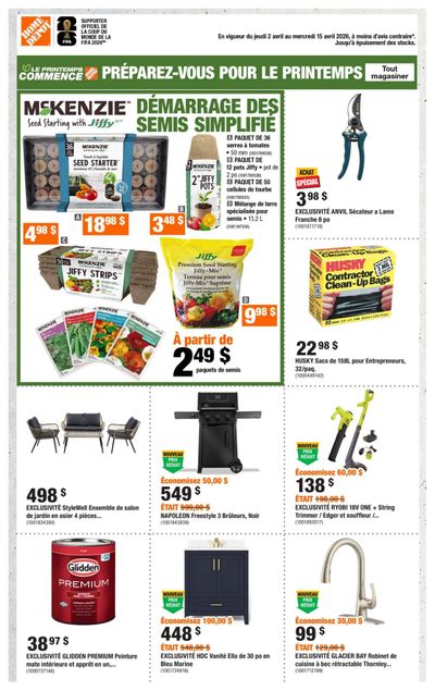 Home Depot (QC) Flyer April 2 to 15