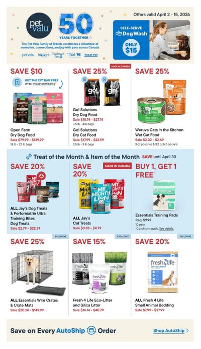 Pet Valu Flyer April 2 to 15