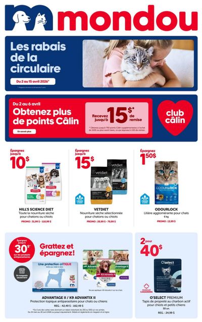 Mondou Flyer April 2 to 15