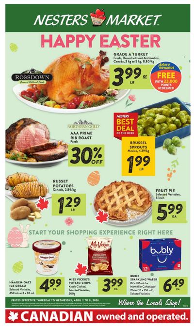 Nesters Market Flyer April 2 to 8