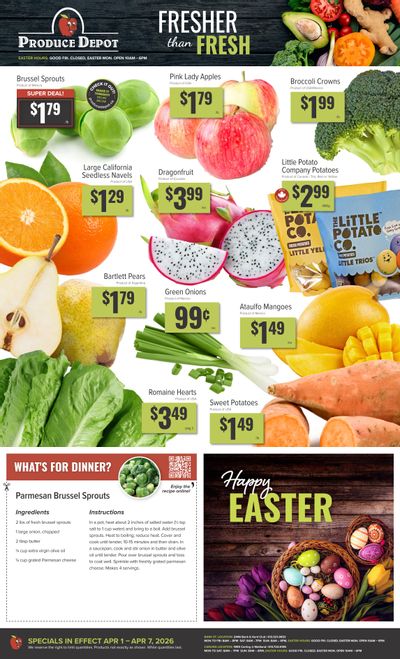 Produce Depot Flyer April 1 to 7