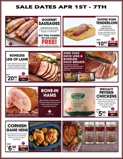 T-Bone's Flyer April 1 to 7