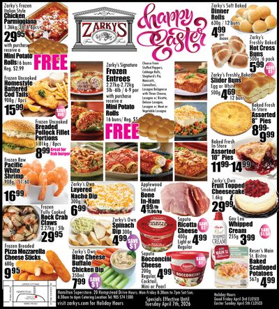 Zarky's Flyer April 1 to 7