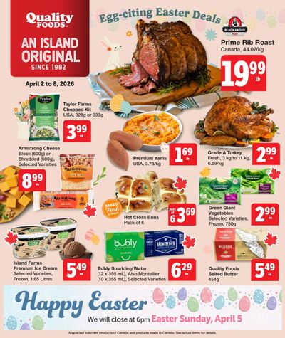 Quality Foods Flyer April 2 to 8