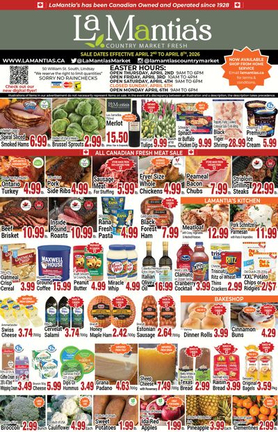LaMantia's Flyer April 2 to 8