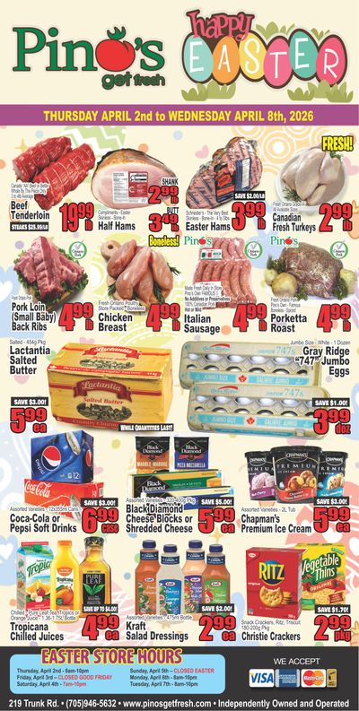 Pino's Flyer April 2 to 8
