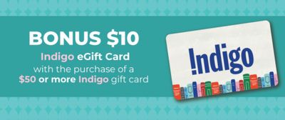 Metro and Food Basics Ontario: Get a $10 Bonus Indigo Gift Card When You Purchase a $50 Indigo Gift Card + $5 Off $50 Uber Gift Cards
