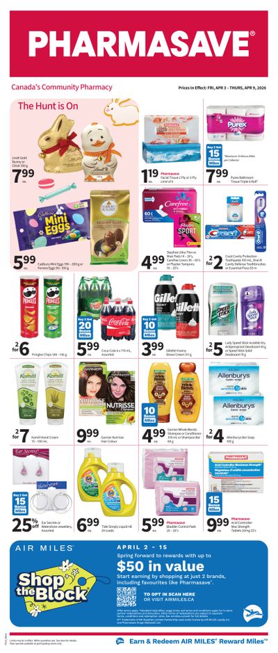 Pharmasave (West) Flyer April 3 to 9
