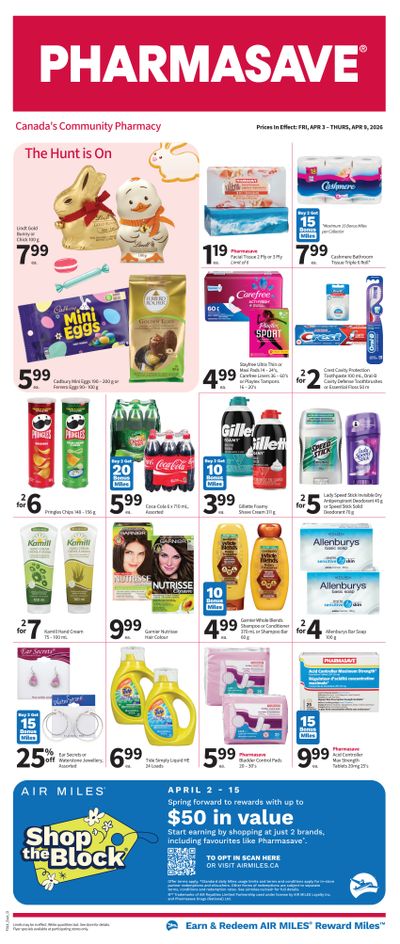 Pharmasave (ON) Flyer April 3 to 9