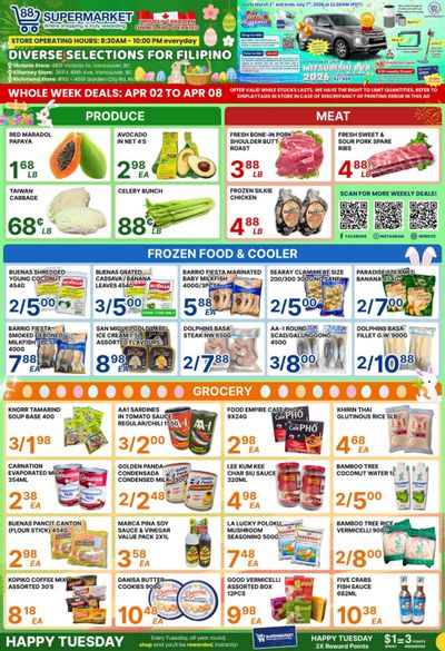 88 Supermarket Flyer April 2 to 8