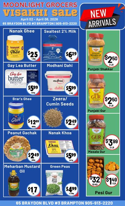 Moonlight Grocers Flyer April 2 to 8