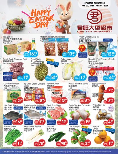 Kings Fair Supermarket Flyer April 2 to 8