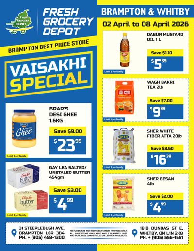 Fresh Grocery Depot Flyer April 2 to 8