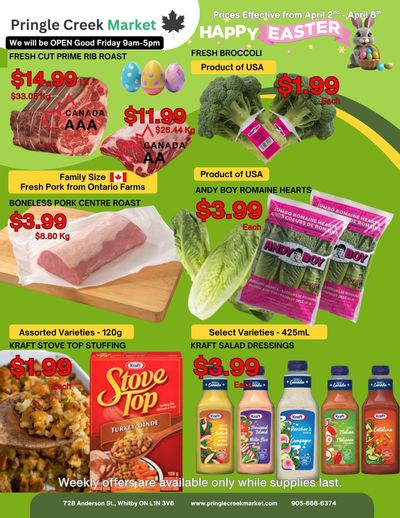 Pringle Creek Market Flyer April 2 to 8